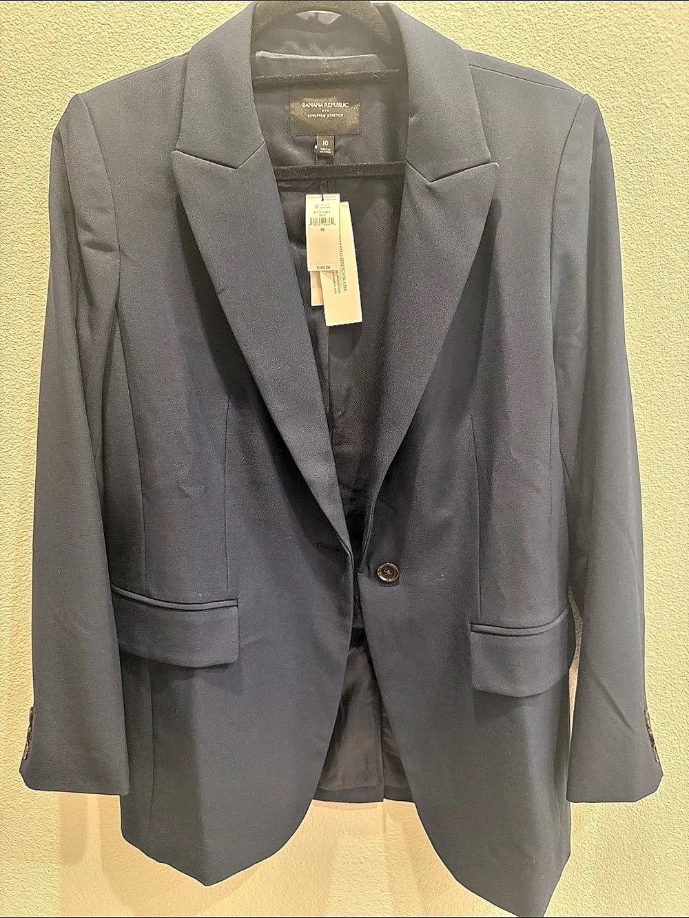 Banana Republic Women's Blazer in navy blue Size 10 NWT